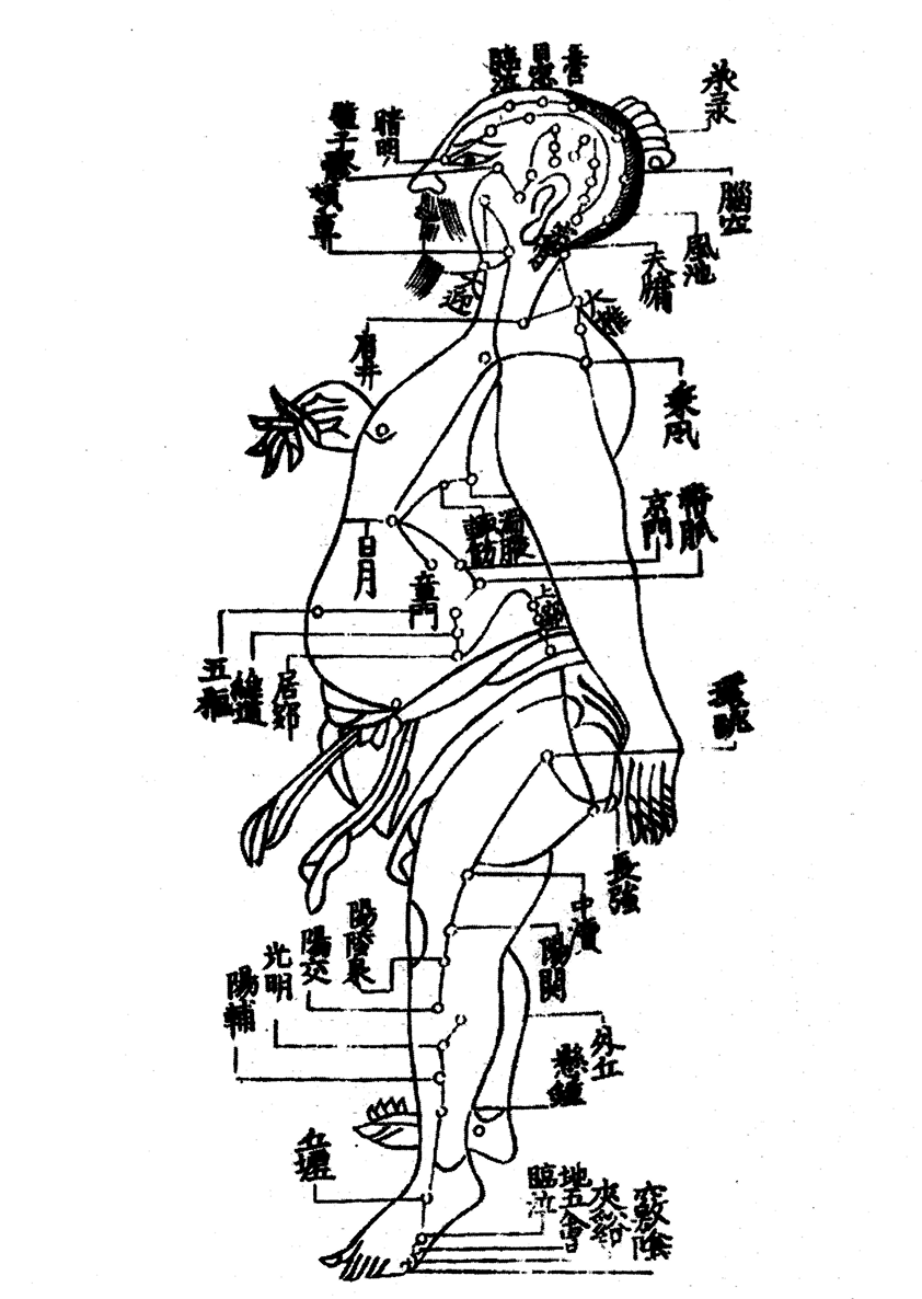 Routes of the Fourteen Meridians, Hua Shou, 1341