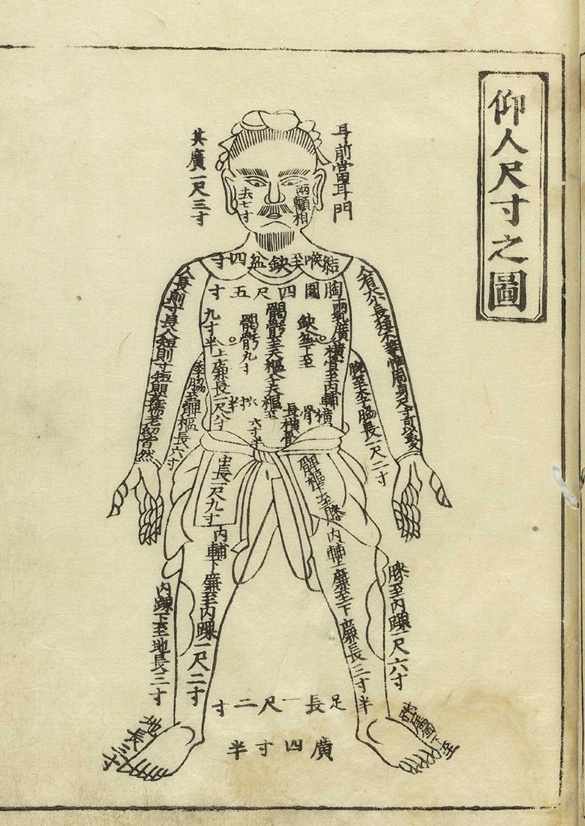 Wang Weiyi woodcut, acupuncture points, 1443