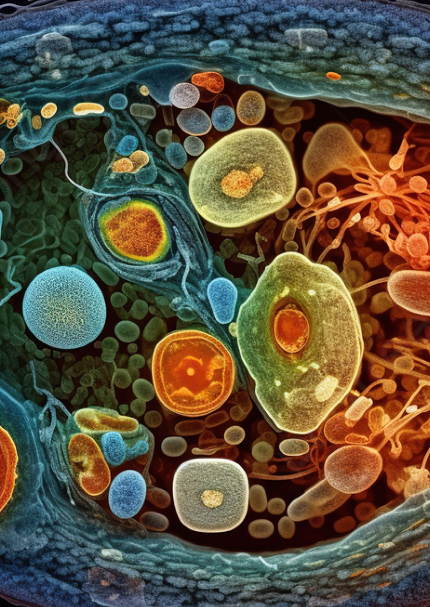 Cell from an electron microscope