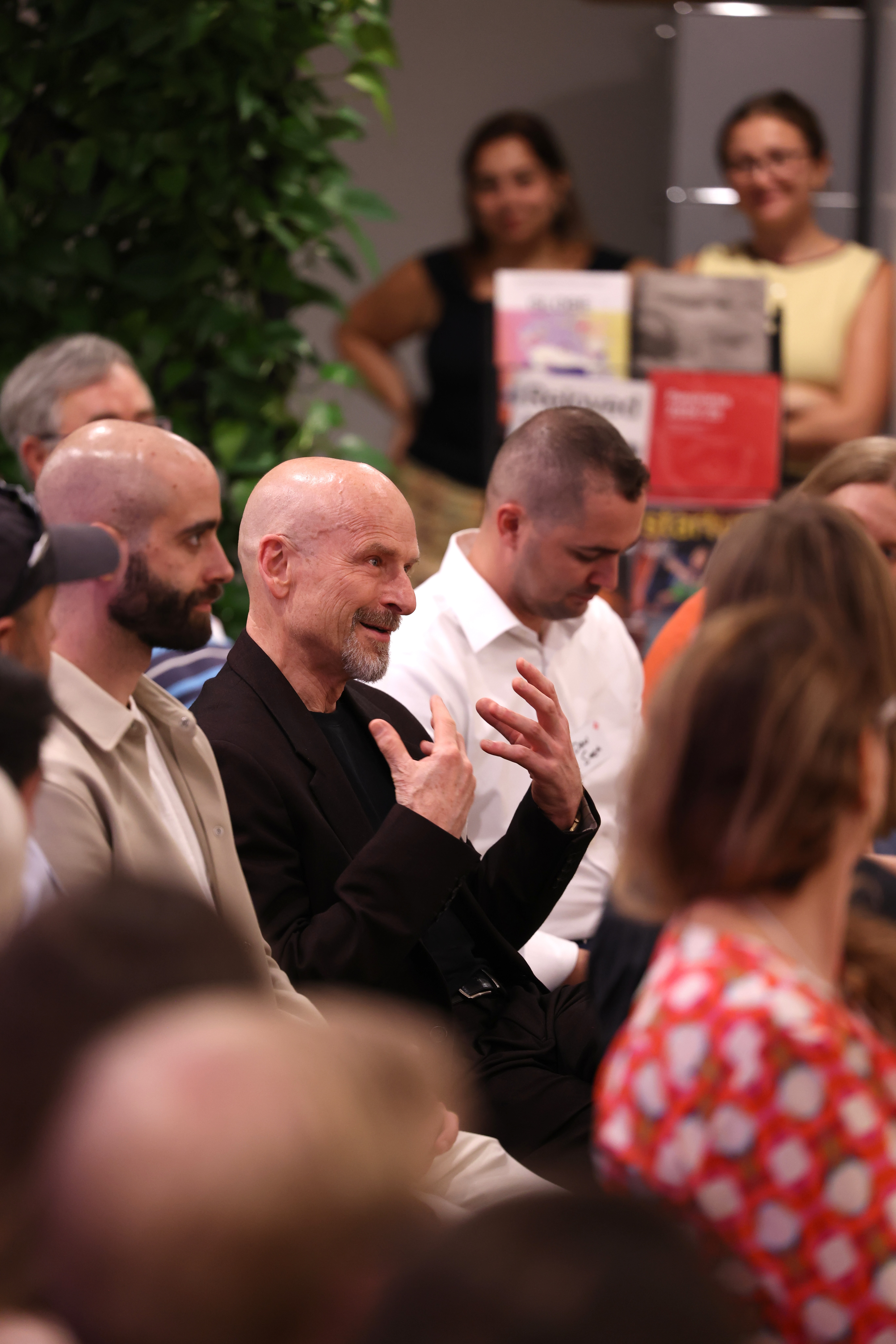Workshop participants in discussion